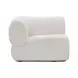 Zenith Cream Upcycled Fabric Modular L-Sectional