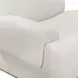 Zenith Cream Upcycled Fabric Modular 80" Loveseat