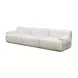 Zenith Cream Upcycled Fabric Living Room Set