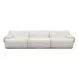 Zenith Cream Upcycled Fabric Living Room Set