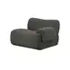 Zenith Charcoal Gray Upcycled Fabric Modular L-Sectional