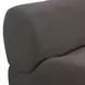 Zenith Charcoal Gray Upcycled Fabric Modular Sectional with LAF Chair