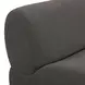 Zenith Charcoal Gray Upcycled Fabric Modular Sectional with RAF Chair