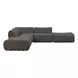 Zenith Charcoal Gray Upcycled Fabric Modular 5-Piece Sectional