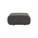 Zenith Charcoal Gray Upcycled Fabric Ottoman