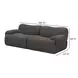 Zenith Charcoal Gray Upcycled Fabric Modular 80" Loveseat