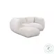 Arezza Stone White Basketweave Modular Small Sectional