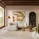 Arezza Stone White Basketweave Modular Small Sectional