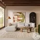 Arezza Stone White Basketweave Modular Sectional