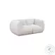 Arezza Stone White Basketweave Modular 80" Loveseat