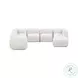 Arezza Stone White Basketweave Modular Large Chaise Sectional