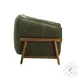 Piedmont Olive Green Upcycled Chenille Accent Chair