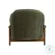 Piedmont Olive Green Upcycled Chenille Accent Chair