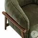 Piedmont Olive Green Upcycled Chenille Accent Chair
