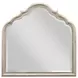 Cambric Creme 6 Drawer Helene Dresser with Arched Serpentine Mirror