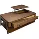 Hallie Milk Chocolate and Dark Chocolate Rectangular Lift Top Cocktail Table