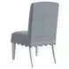 Haven Sea Blue Upholstered Side Chair Set of 2