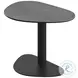 RH 9698 Matte Gray Ceramic Top And Black Occasional Table Set