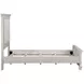 Silver Sands Gray Full Upholstered Panel Bed