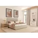 Portico Cuddle Natural and Sienna King Upholstered Panel Bed