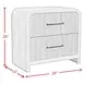 Woodridge Black 2 Drawer Nightstand with USB Charging