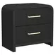 Woodridge Black 2 Drawer Nightstand with USB Charging