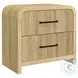 Woodridge Natural 2 Drawer Nightstand