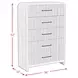 Woodridge Black 5 Drawer Chest