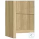 Woodridge Natural 2 Drawer Nightstand