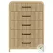Woodridge Natural 5 Drawer Chest