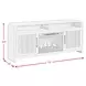 Woodridge Black 70" TV Stand with Fireplace Insert