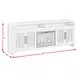 Woodridge Natural 82" TV Stand with Fireplace Insert