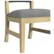 Woodridge Gray and Brown Upholstered Dining Side Chair Set of 2