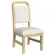 Woodridge White and Brown Upholstered Dining Side Chair Set of 2