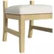 Woodridge White and Brown Upholstered Dining Side Chair Set of 2