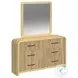 Woodridge Natural 6 Drawer Dresser And Mirror
