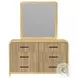 Woodridge Natural 6 Drawer Dresser And Mirror