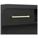 Woodridge Black Dressing Table and Round Mirror