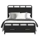 Woodridge Black Storage Bedroom Set