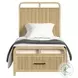 Woodridge Natural Twin Storage Panel Bed