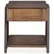 Hallie Milk Chocolate and Dark Chocolate Rectangular End Table