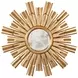 Rinaldo Gold Leaf With Umber Glaze Starburst Mirror