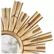 Rinaldo Gold Leaf With Umber Glaze Starburst Mirror