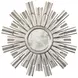 Rinaldo Silver Leaf With Umber Glaze Starburst Mirror