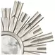 Rinaldo Silver Leaf With Umber Glaze Starburst Mirror