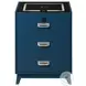 Azura Blue 3 Drawer Nightstand