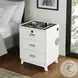 Azura White 3 Drawer Nightstand