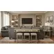 Rio Vista Muted Earth Tones and Clay Rectangular Console Table with USB Charging