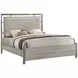 Lennox Gray Queen Upholstered Panel Bed