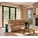 Lyra Sahara Sandalwood Leather Zero Gravity 90" Power Reclining Sofa With Power Headrest